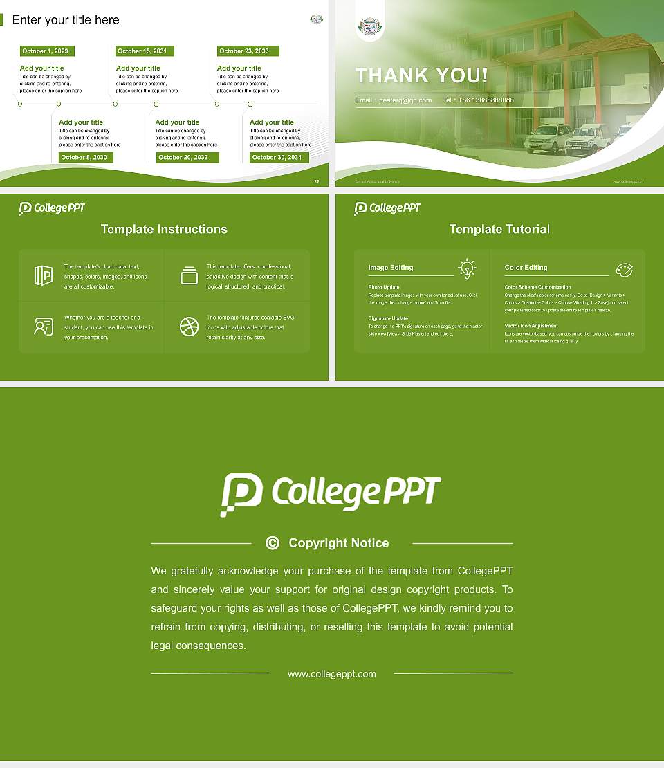 Central Agricultural University Lecture Sharing and Networking Event PPT Template16:9 ratio PPT effect preview image4
