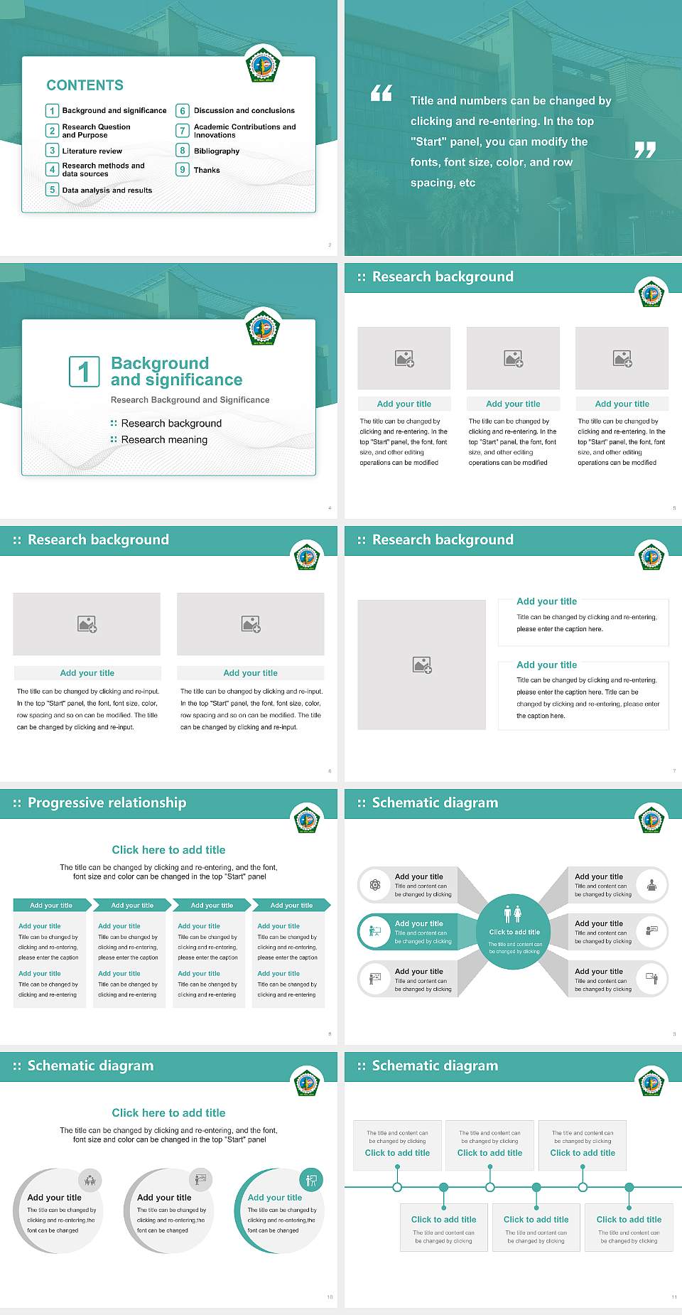 Guru Jambeshwar University of Science and Technology Graduation Thesis Defense PPT Template4:3 ratio PPT effect preview image2