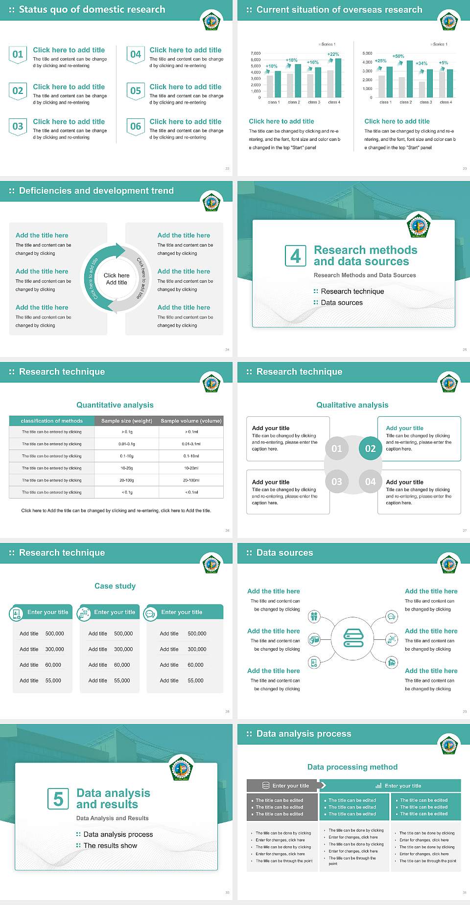 Guru Jambeshwar University of Science and Technology Graduation Thesis Defense PPT Template4:3 ratio PPT effect preview image4