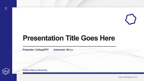 Hokkai-Gakuen University Thesis Proposal/Graduation Defense PPT Template