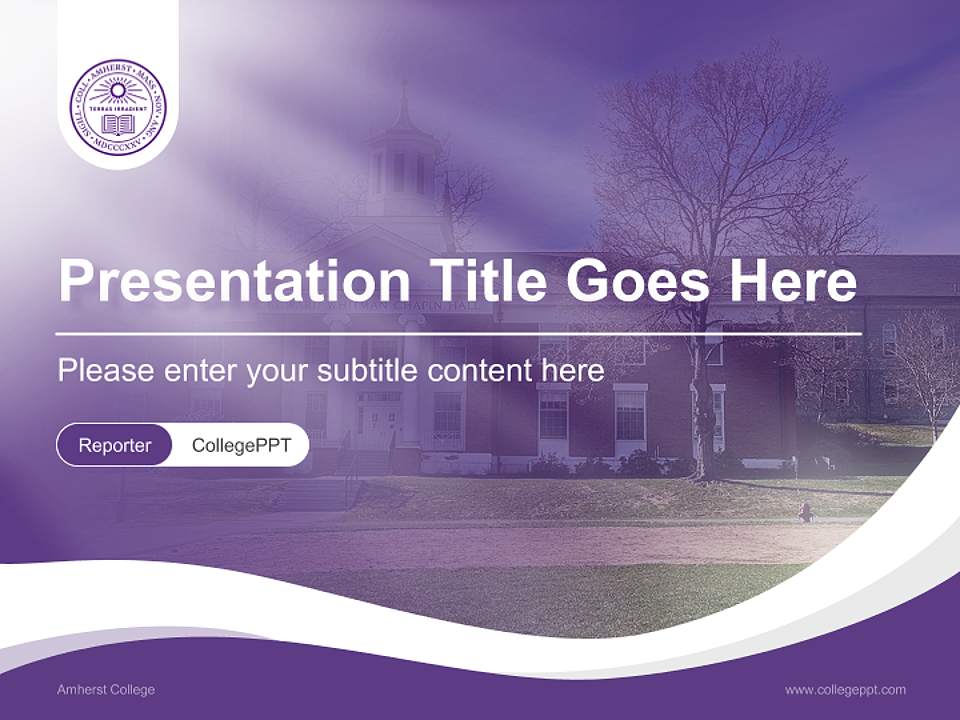 Amherst College Lecture Sharing and Networking Event PPT Template4:3 ratio PPT effect preview image4