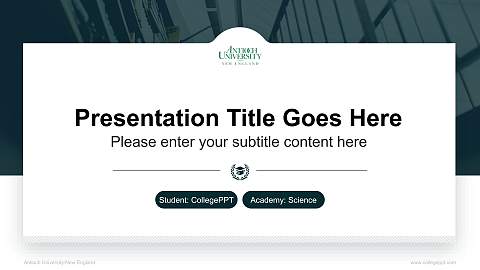 Antioch University-New England National Scholarship Defense PPT Template