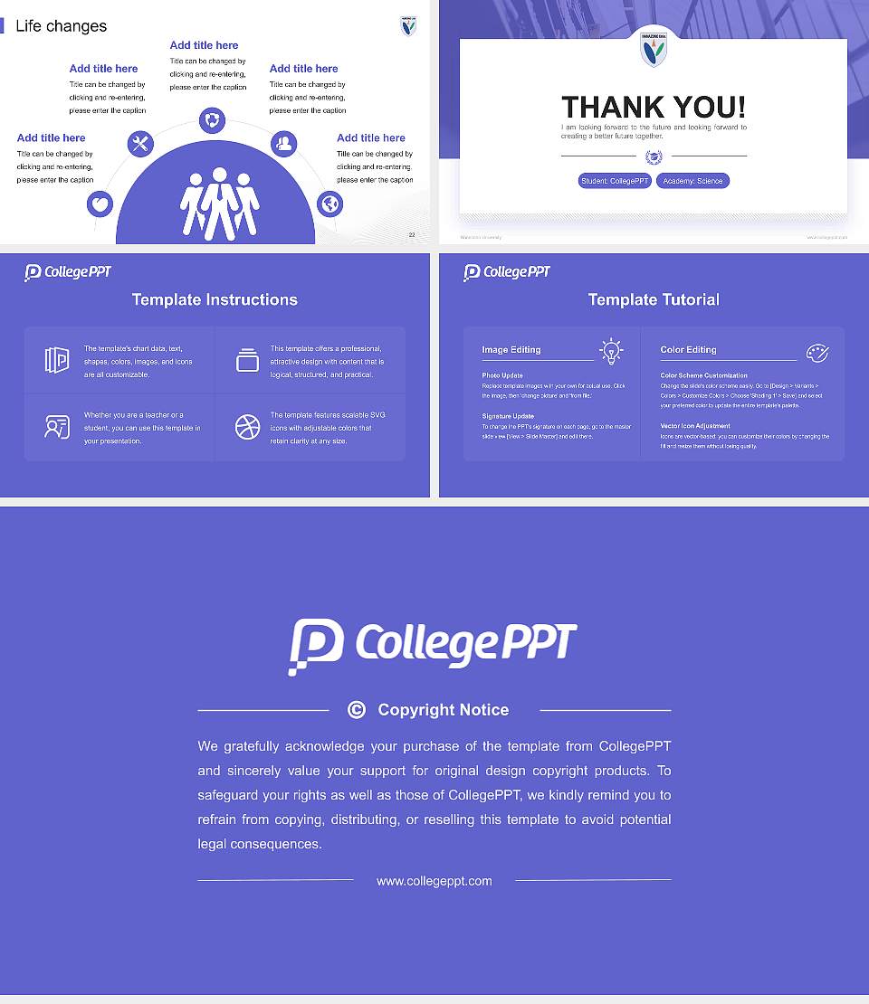 Hanazono University National Scholarship Defense PPT Template16:9 ratio PPT effect preview image4