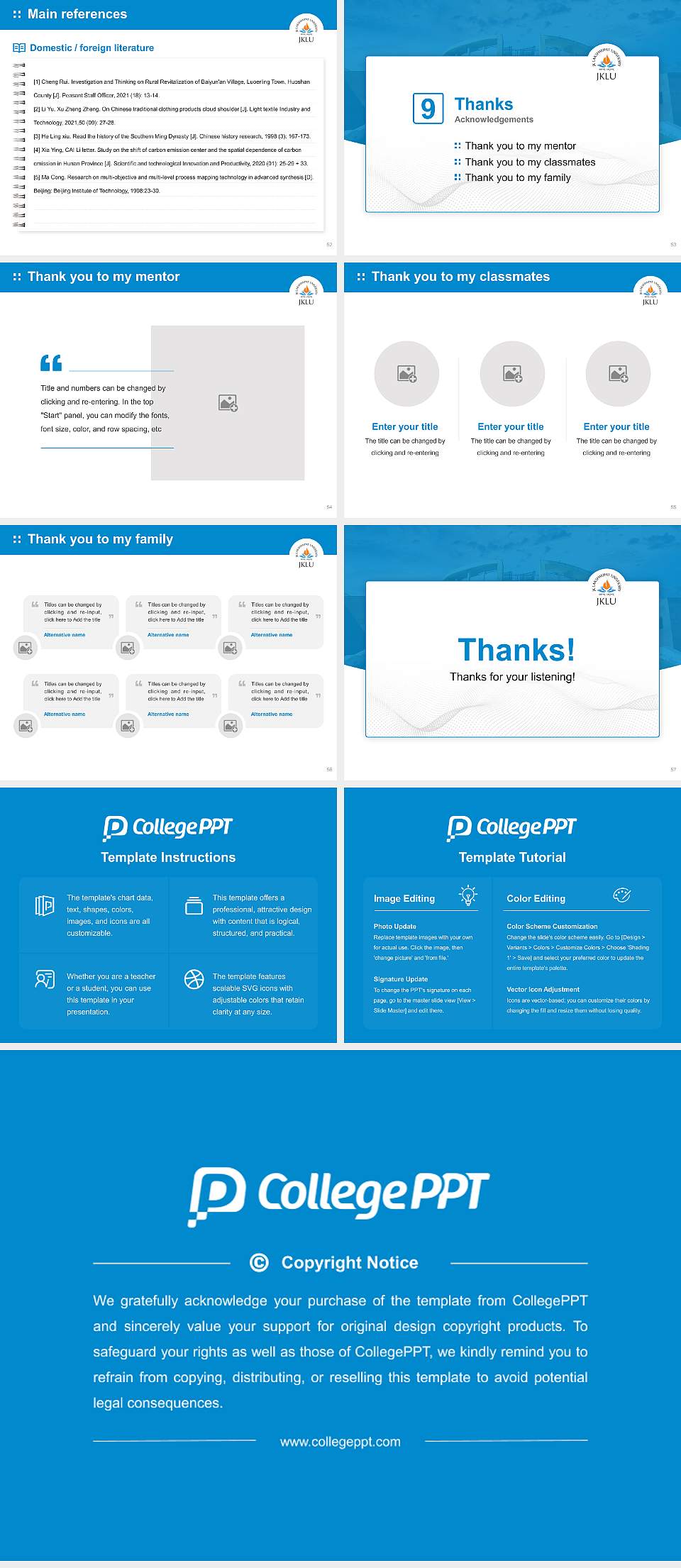 J.K. Lakshmipat University Graduation Thesis Defense PPT Template4:3 ratio PPT effect preview image7