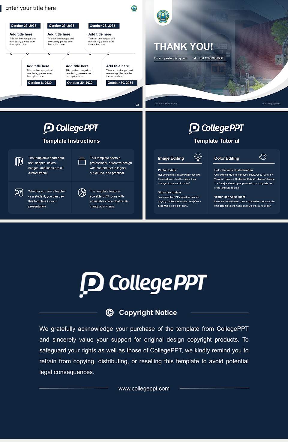 Guru Nanak Dev University Lecture Sharing and Networking Event PPT Template4:3 ratio PPT effect preview image4