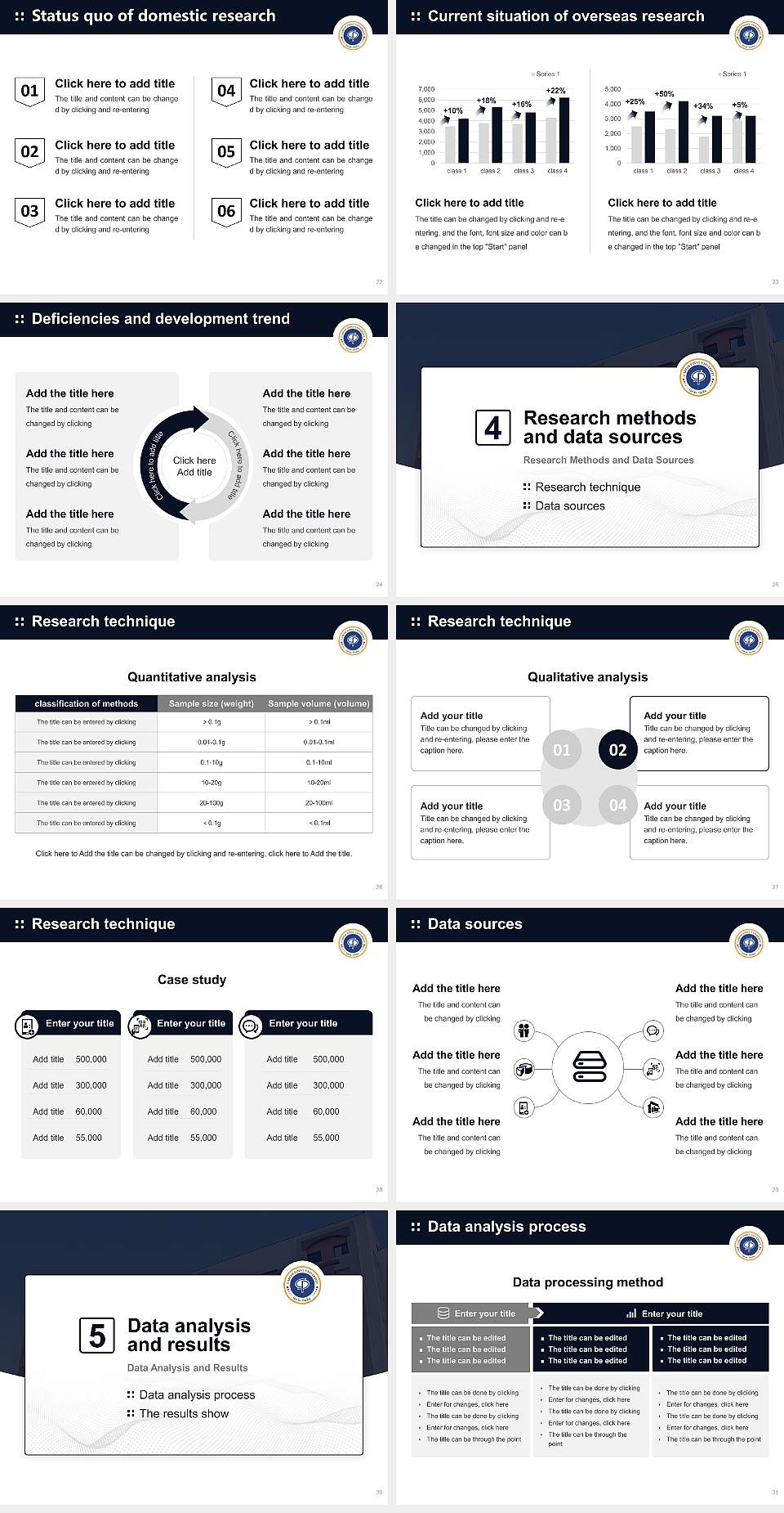 Career Point University Graduation Thesis Defense PPT Template4:3 ratio PPT effect preview image4