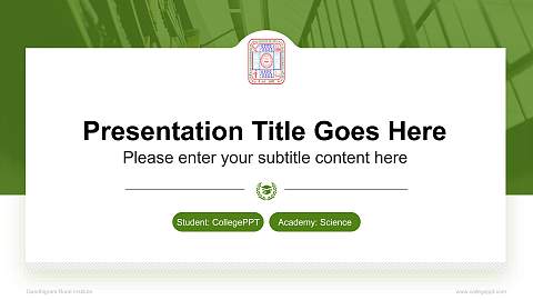 Gandhigram Rural Institute National Scholarship Defense PPT Template