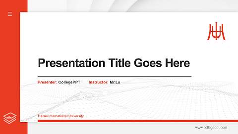 Heisei International University Thesis Proposal/Graduation Defense PPT Template