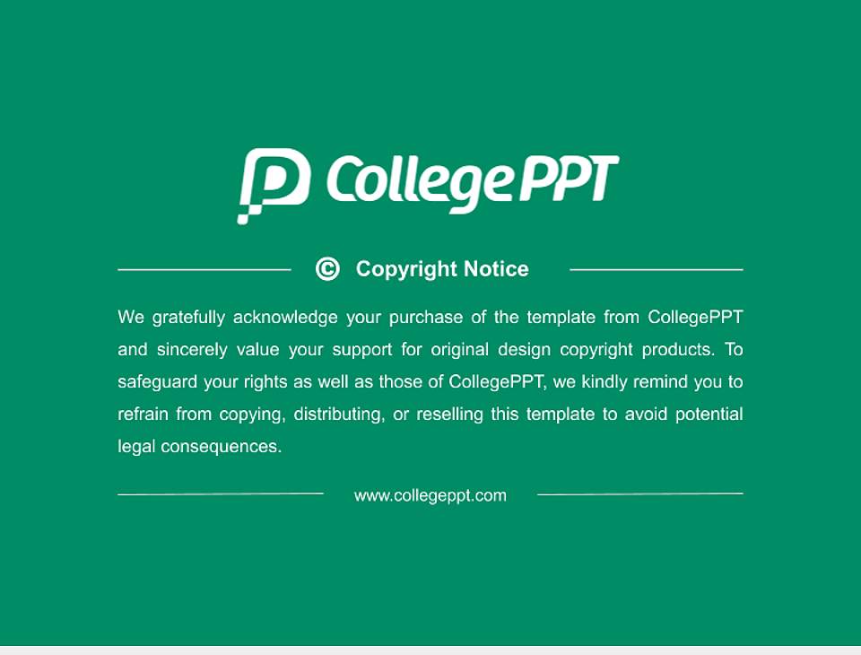 Hokuriku University General Purpose PPT Template4:3 ratio PPT effect preview image6