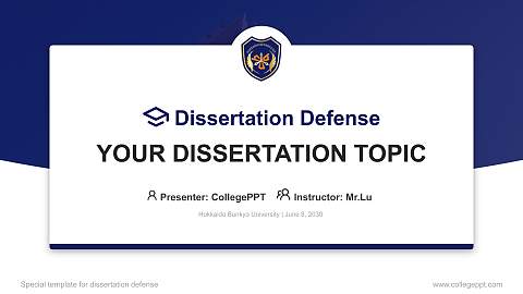 Hokkaido Bunkyo University Graduation Thesis Defense PPT Template