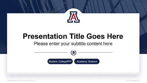 The University of Arizona Global Campus National Scholarship Defense PPT Template