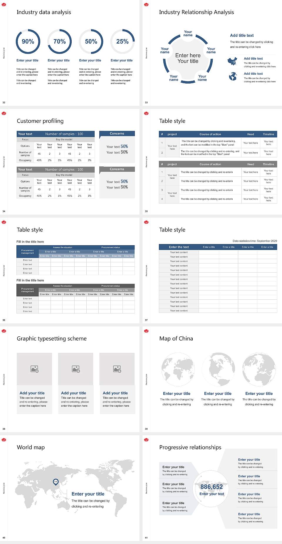 Iryo Sosei University Competition/Entrepreneurship Contest PPT Template4:3 ratio PPT effect preview image5