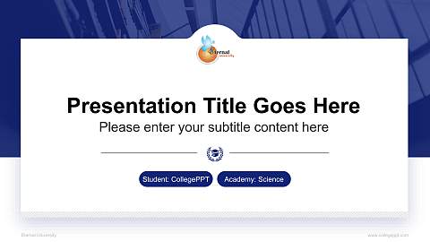 Eternal University National Scholarship Defense PPT Template