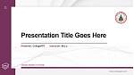 Gautam Buddha University Thesis Proposal/Graduation Defense PPT Template