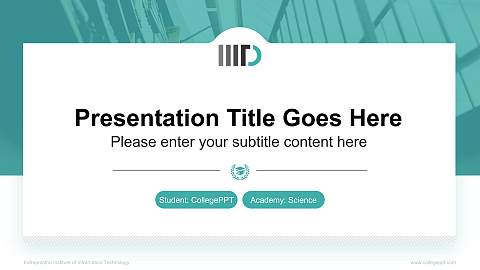 Indraprastha Institute of Information Technology National Scholarship Defense PPT Template