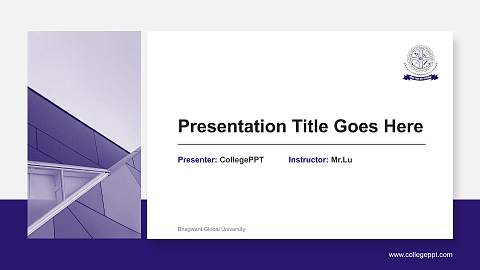 Bhagwant Global University General Purpose PPT Template