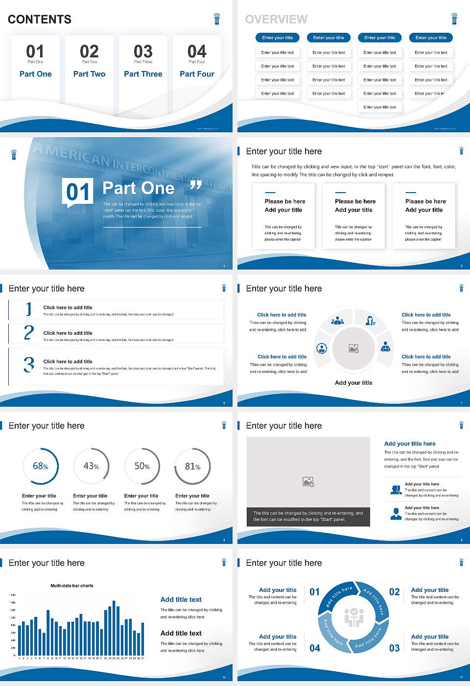 American Intercontinental University Lecture Sharing and Networking Event PPT Template16:9 ratio PPT effect preview image2