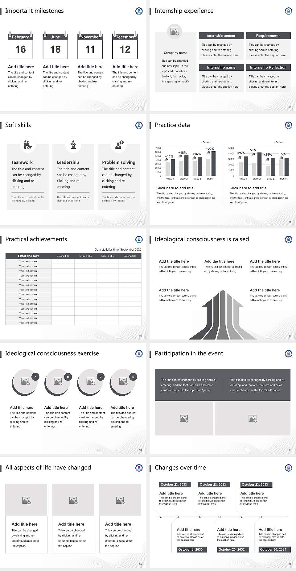 America Evangelical University National Scholarship Defense PPT Template4:3 ratio PPT effect preview image3