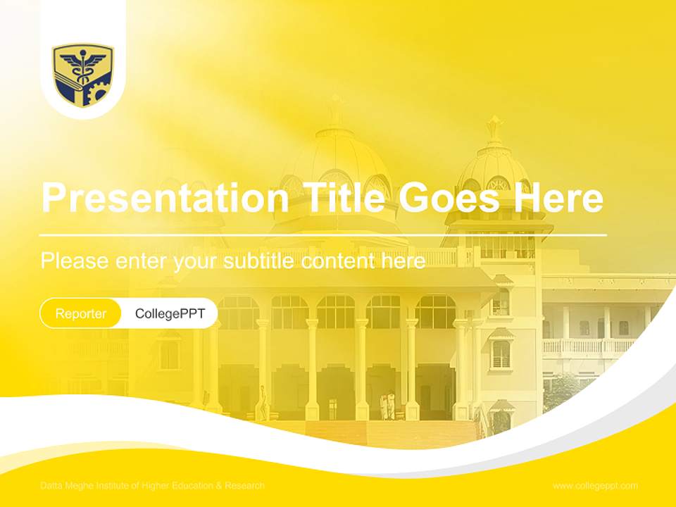 Datta Meghe Institute of Higher Education & Research Lecture Sharing and Networking Event PPT Template4:3 ratio PPT effect preview image4