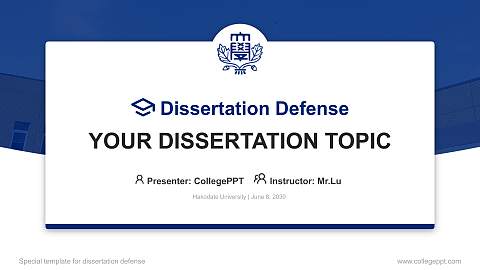 Hakodate University Graduation Thesis Defense PPT Template