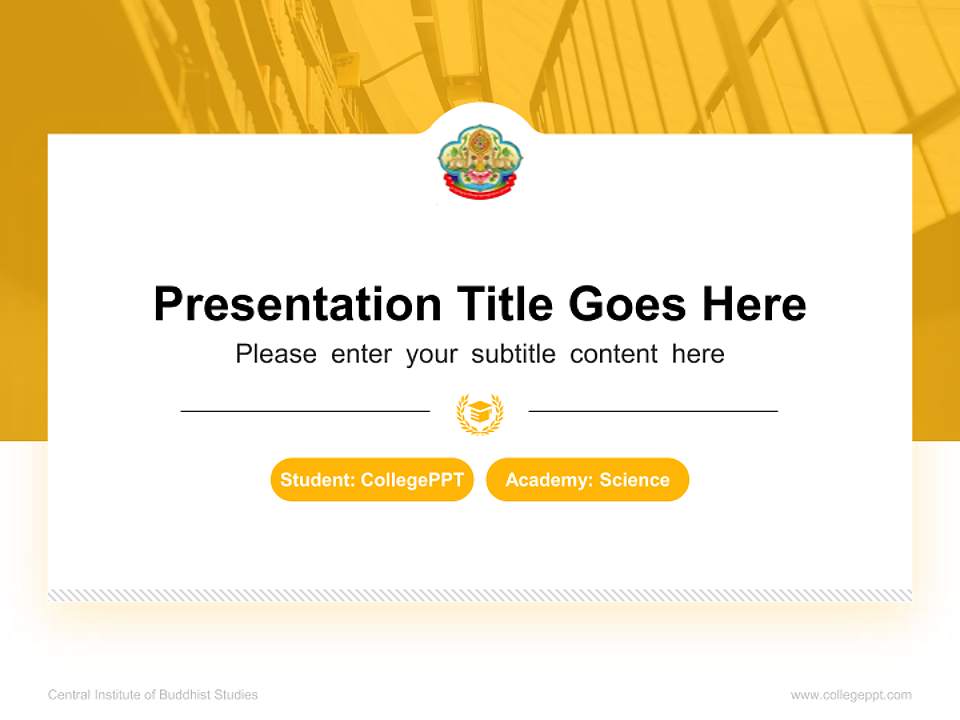 Central Institute of Buddhist Studies National Scholarship Defense PPT Template4:3 ratio PPT effect preview image4