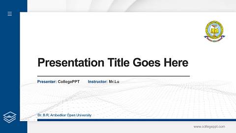 Dr. B.R. Ambedkar Open University Thesis Proposal/Graduation Defense PPT Template