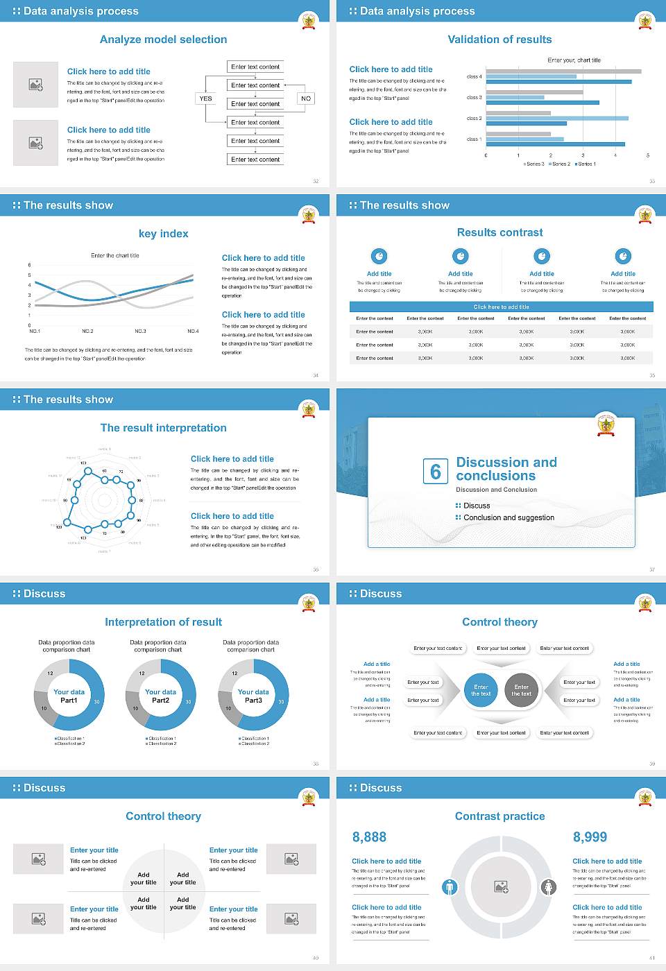 Gurugram University Graduation Thesis Defense PPT Template16:9 ratio PPT effect preview image5