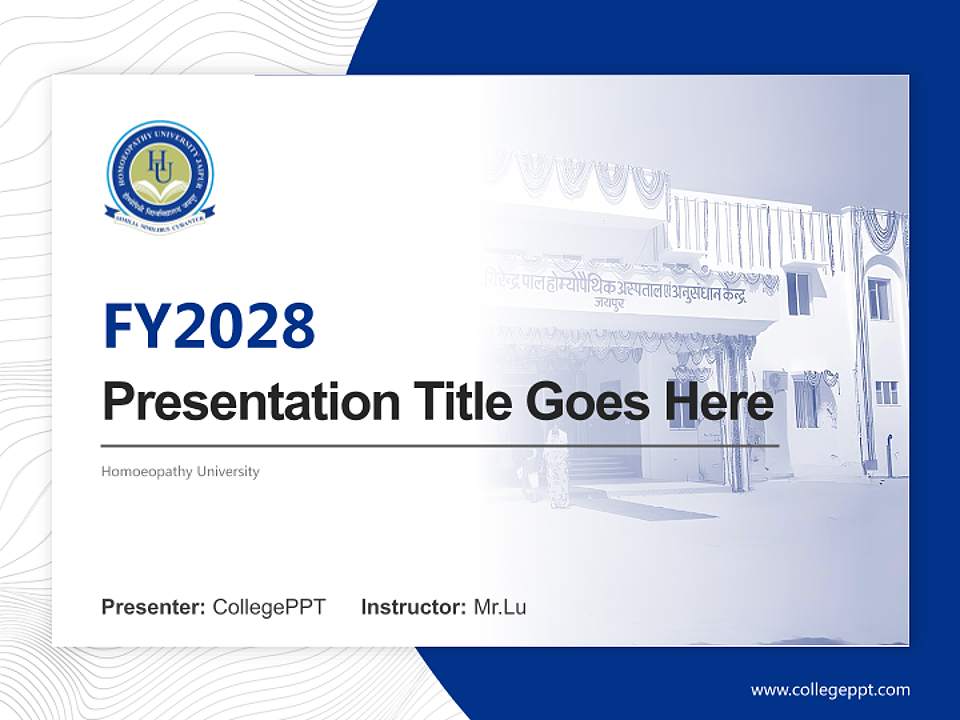 Homoeopathy University Academic Presentation/Research Findings Report PPT Template4:3 ratio PPT effect preview image5