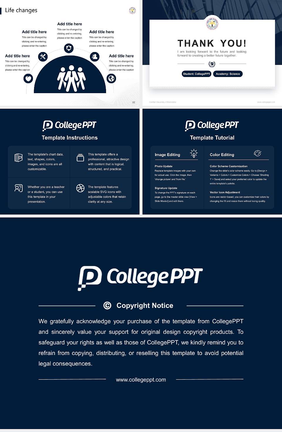 Central University of Karnataka National Scholarship Defense PPT Template4:3 ratio PPT effect preview image4
