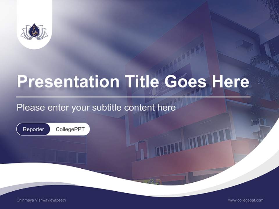 Chinmaya Vishwavidyapeeth Lecture Sharing and Networking Event PPT Template4:3 ratio PPT effect preview image4