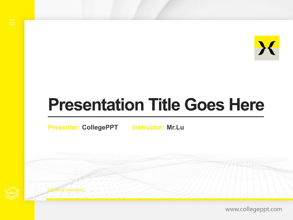 Hijiyama University Thesis Proposal/Graduation Defense PPT Template4:3 ratio PPT effect preview image5