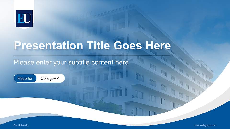 Era University Lecture Sharing and Networking Event PPT Template16:9 ratio PPT effect preview image