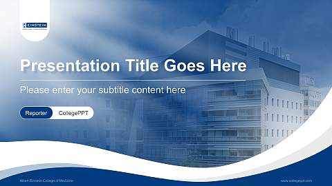 Albert Einstein College of Medicine Lecture Sharing and Networking Event PPT Template