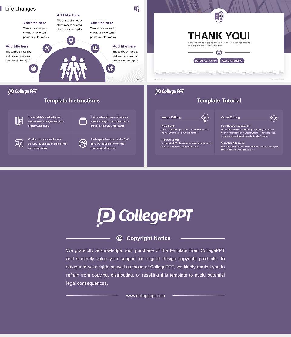 Alfred University National Scholarship Defense PPT Template16:9 ratio PPT effect preview image4