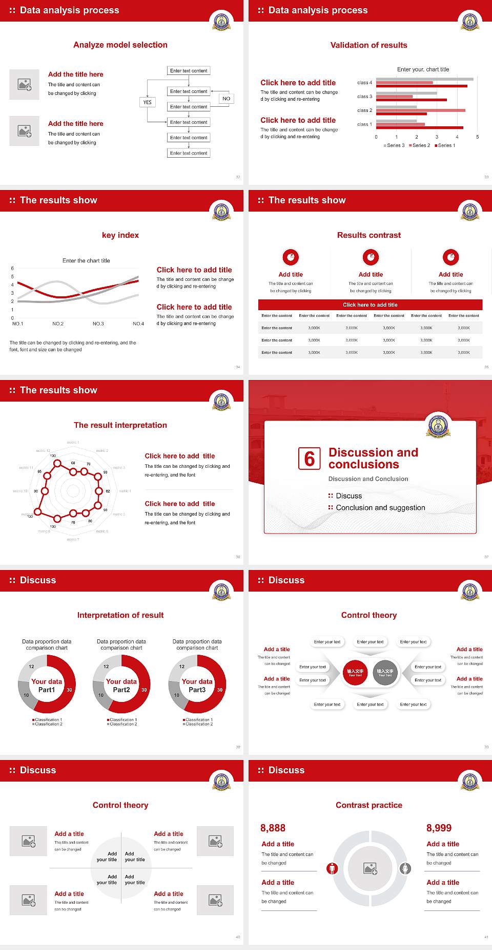 Chaitanya (Deemed to be University) Graduation Thesis Defense PPT Template4:3 ratio PPT effect preview image5