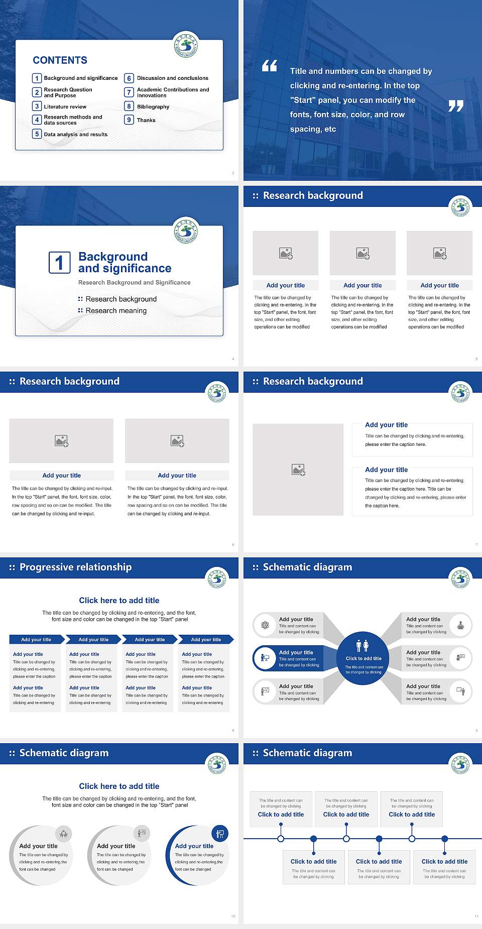 Songho College Graduation Thesis Defense PPT Template4:3 ratio PPT effect preview image2
