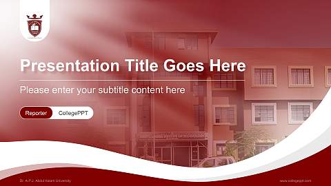 Dr. A.P.J. Abdul Kalam University Lecture Sharing and Networking Event PPT Template