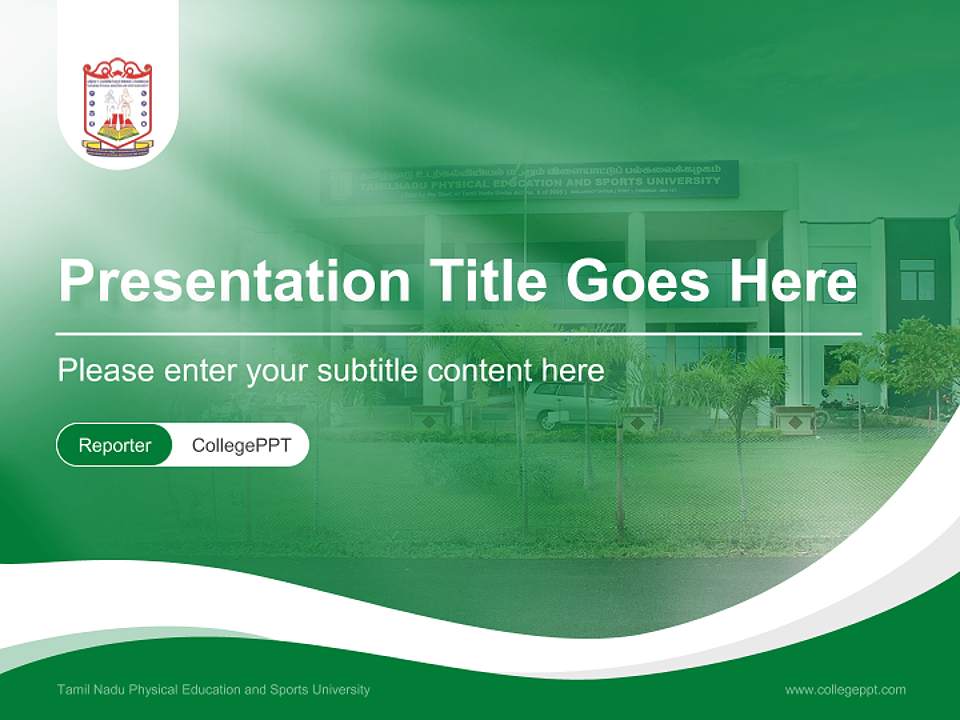 Tamil Nadu Physical Education and Sports University Lecture Sharing and Networking Event PPT Template4:3 ratio PPT effect preview image4