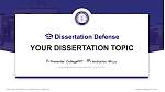 Hidayatullah National Law University Graduation Thesis Defense PPT Template