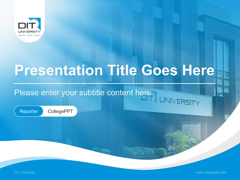 DIT University Lecture Sharing and Networking Event PPT Template4:3 ratio PPT effect preview image4