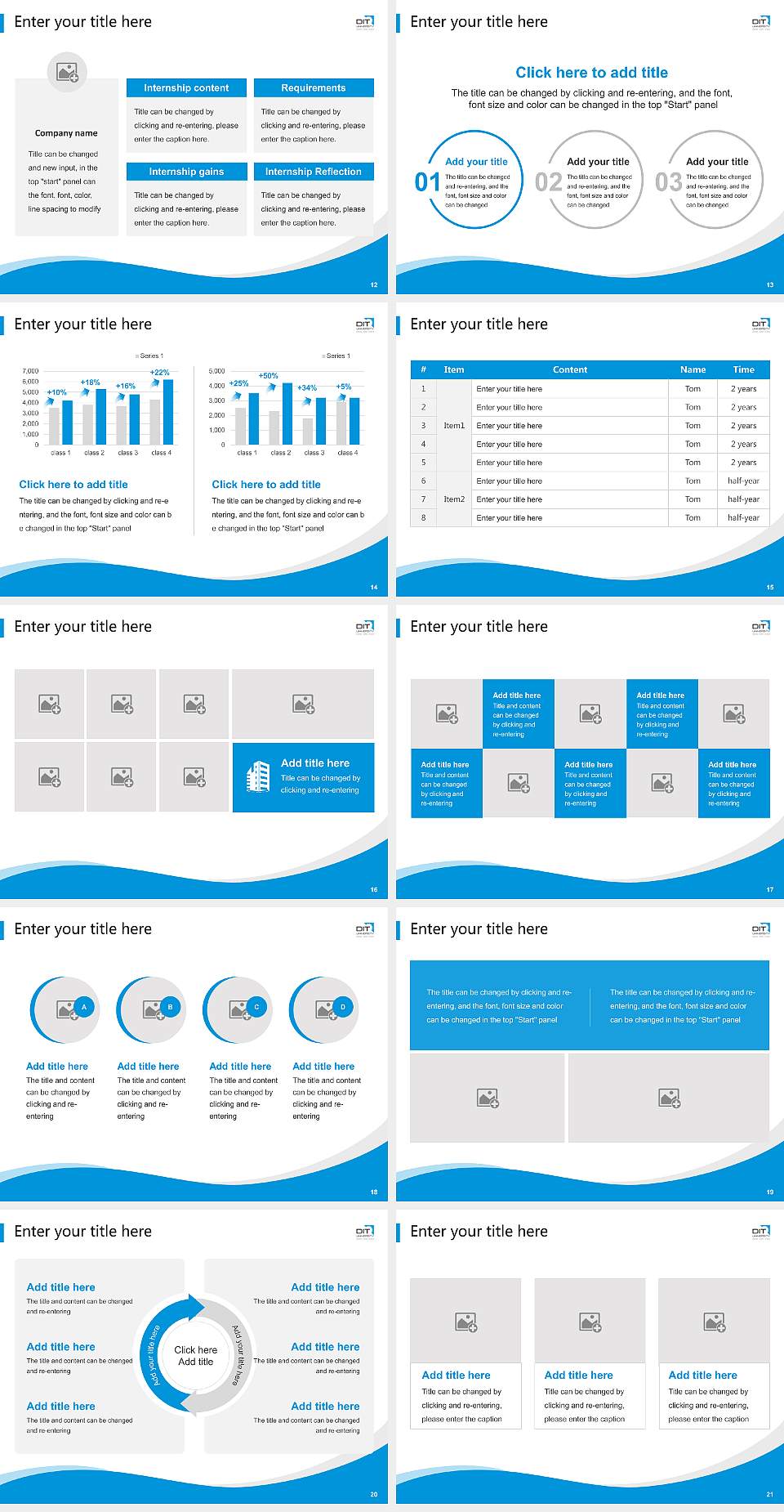 DIT University Lecture Sharing and Networking Event PPT Template4:3 ratio PPT effect preview image3