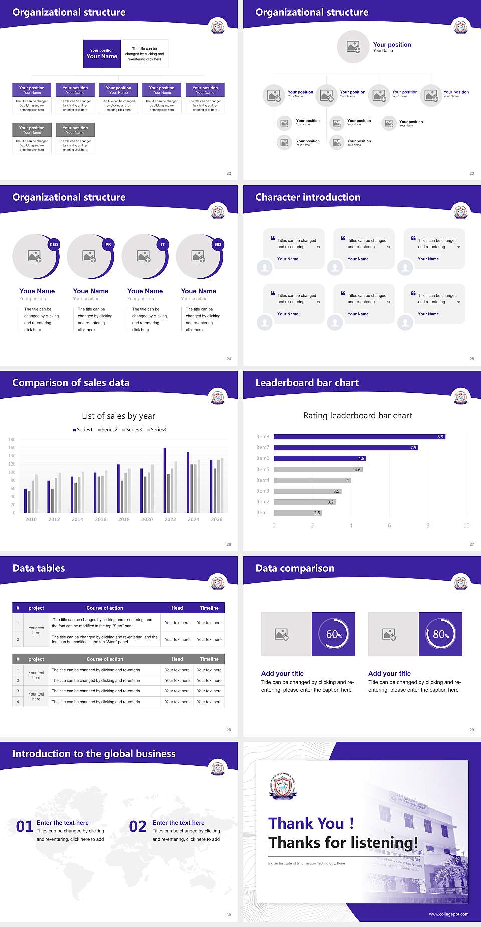 Indian Institute of Information Technology, Pune Academic Presentation/Research Findings Report PPT Template4:3 ratio PPT effect preview image4