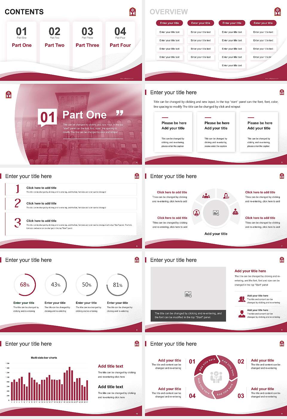 Alvernia University Lecture Sharing and Networking Event PPT Template16:9 ratio PPT effect preview image2