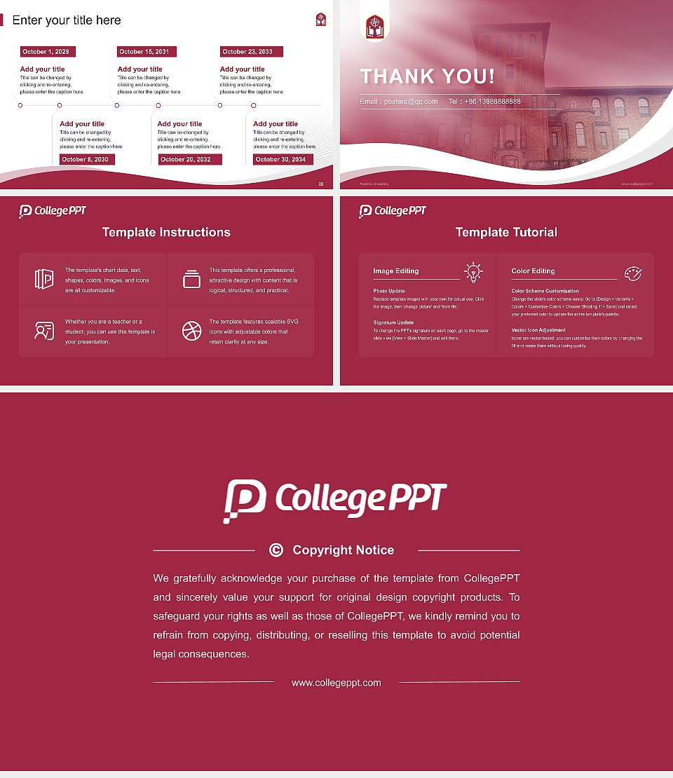 Alvernia University Lecture Sharing and Networking Event PPT Template16:9 ratio PPT effect preview image4