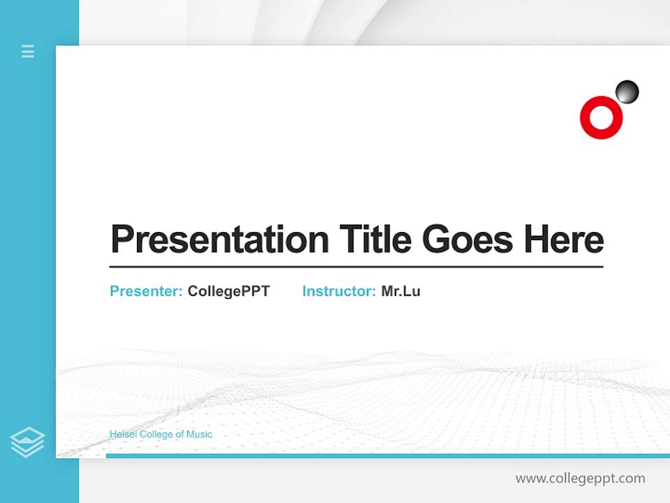 Heisei College of Music Thesis Proposal/Graduation Defense PPT Template4:3 ratio PPT effect preview image5