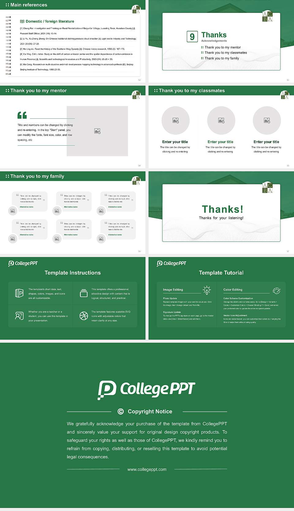 American College of the Building Arts Graduation Thesis Defense PPT Template16:9 ratio PPT effect preview image7