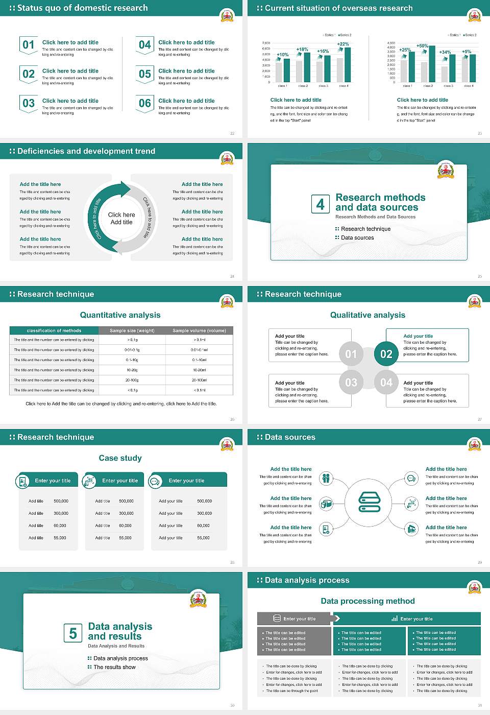 Dr. YSR University of Health Sciences Graduation Thesis Defense PPT Template16:9 ratio PPT effect preview image4