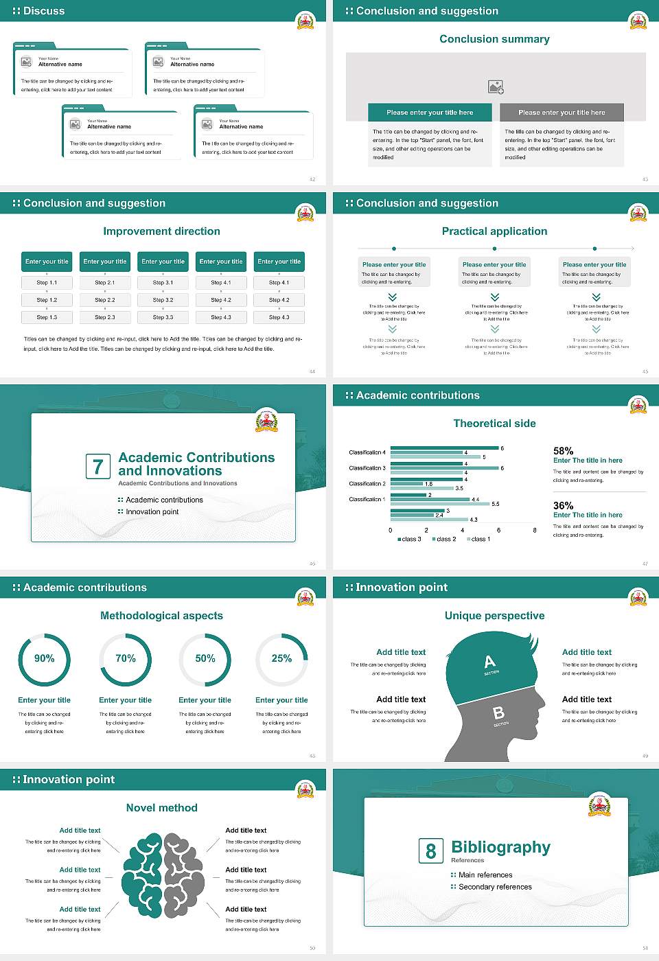 Dr. YSR University of Health Sciences Graduation Thesis Defense PPT Template16:9 ratio PPT effect preview image6