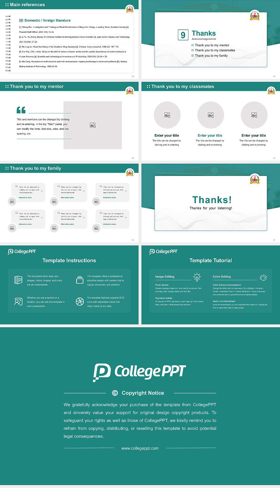 Dr. YSR University of Health Sciences Graduation Thesis Defense PPT Template16:9 ratio PPT effect preview image7