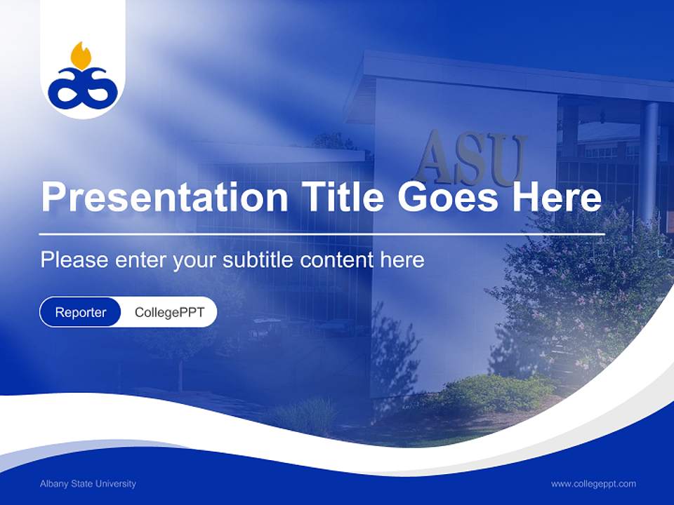 Albany State University Lecture Sharing and Networking Event PPT Template4:3 ratio PPT effect preview image4